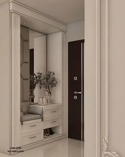 جاکفشی و جالباسی شیک جلو در ورودی